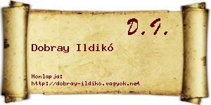 Dobray Ildikó névjegykártya