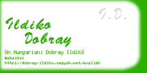 ildiko dobray business card
