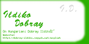 ildiko dobray business card